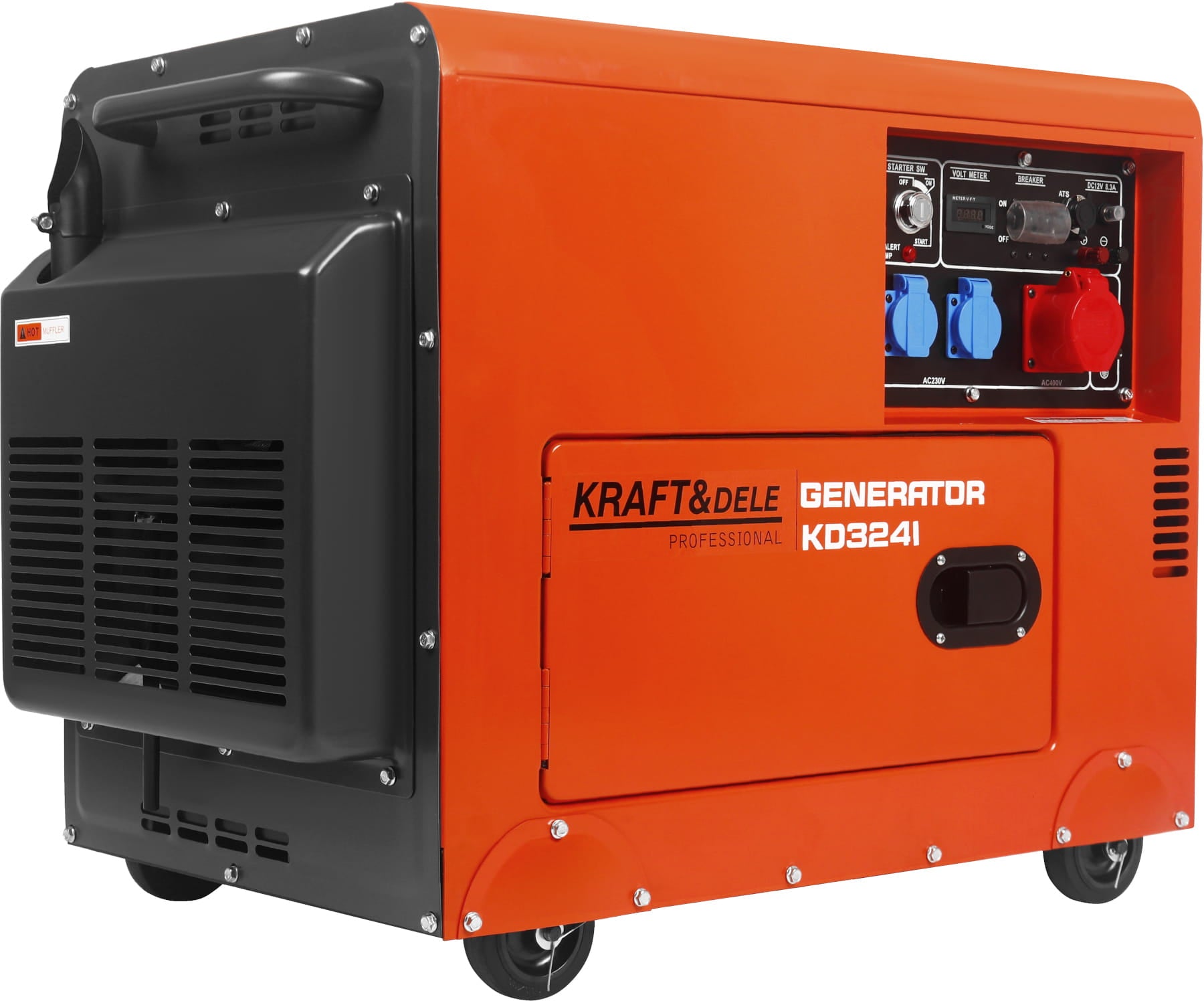 230V 400V 7kW Diesel Generator + ATS KD3241