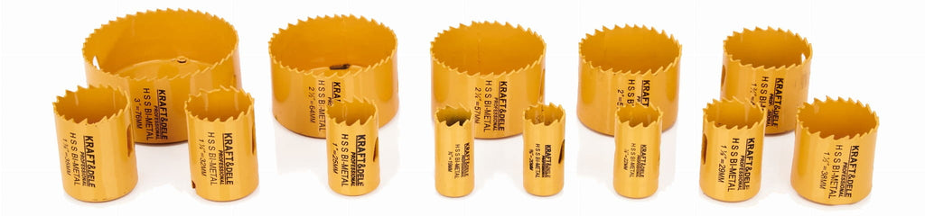 SET OF HOLE SAWS FOR WOOD AND METAL 17pcs. 19-76mm + adapter KD10758