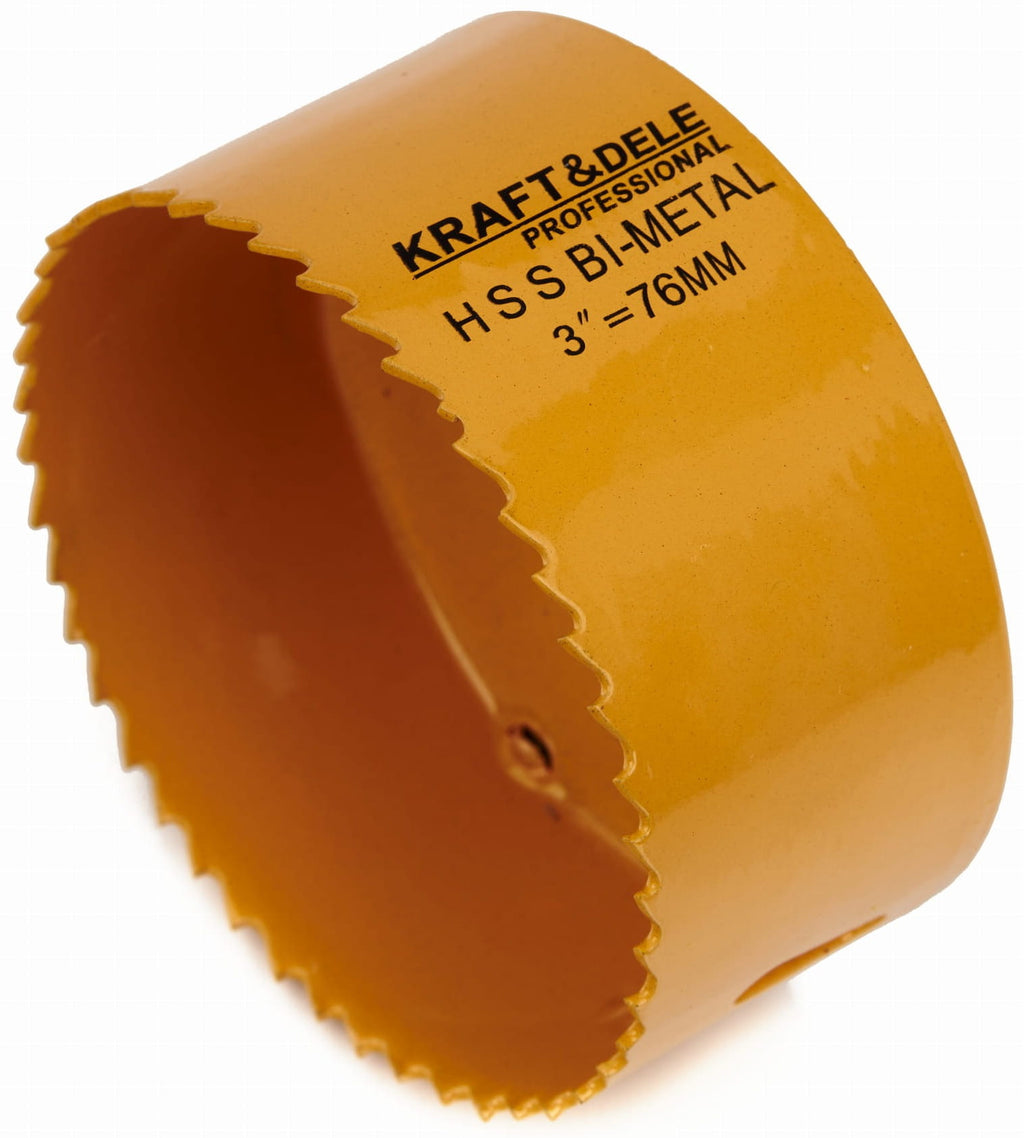 SET OF HOLE SAWS FOR WOOD AND METAL 17pcs. 19-76mm + adapter KD10758