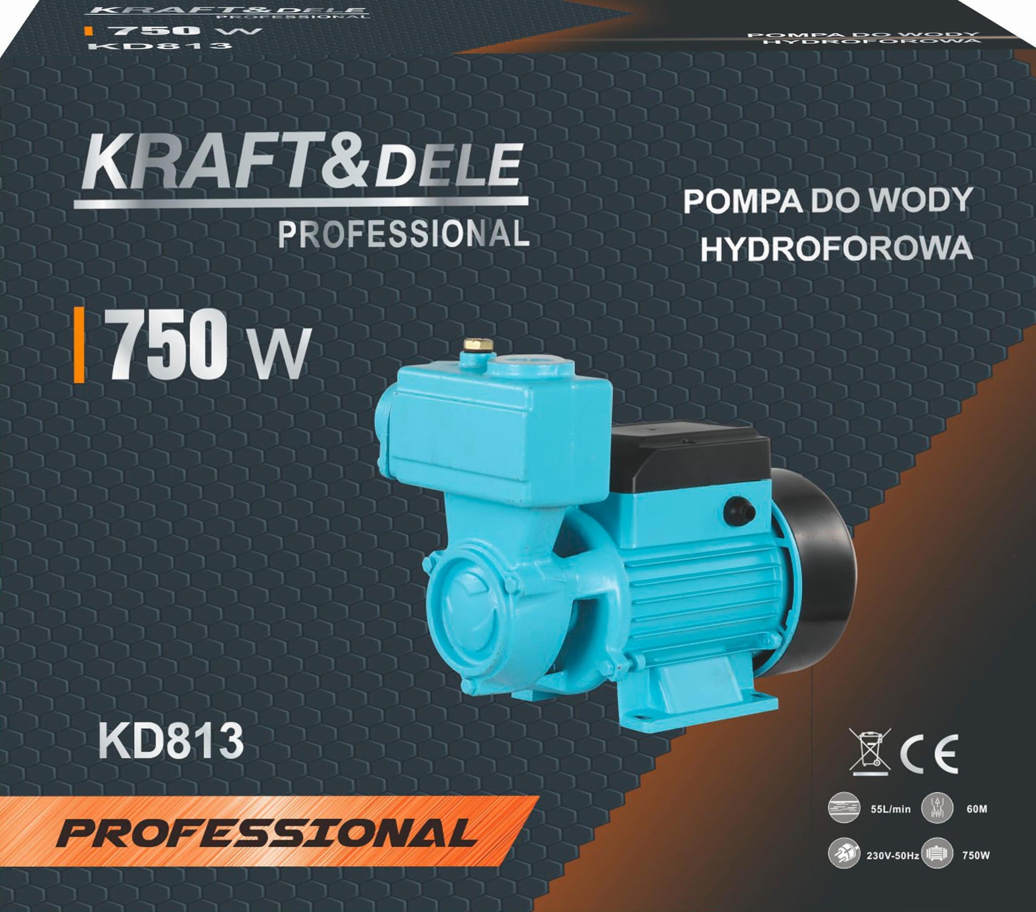 Hydrofor water pump 750W 55L/min KD813