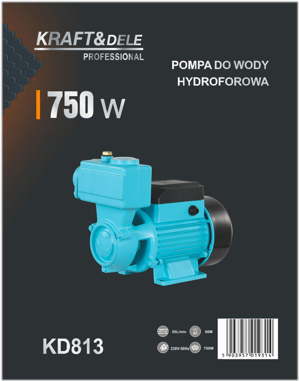 Hydrofor water pump 750W 55L/min KD813
