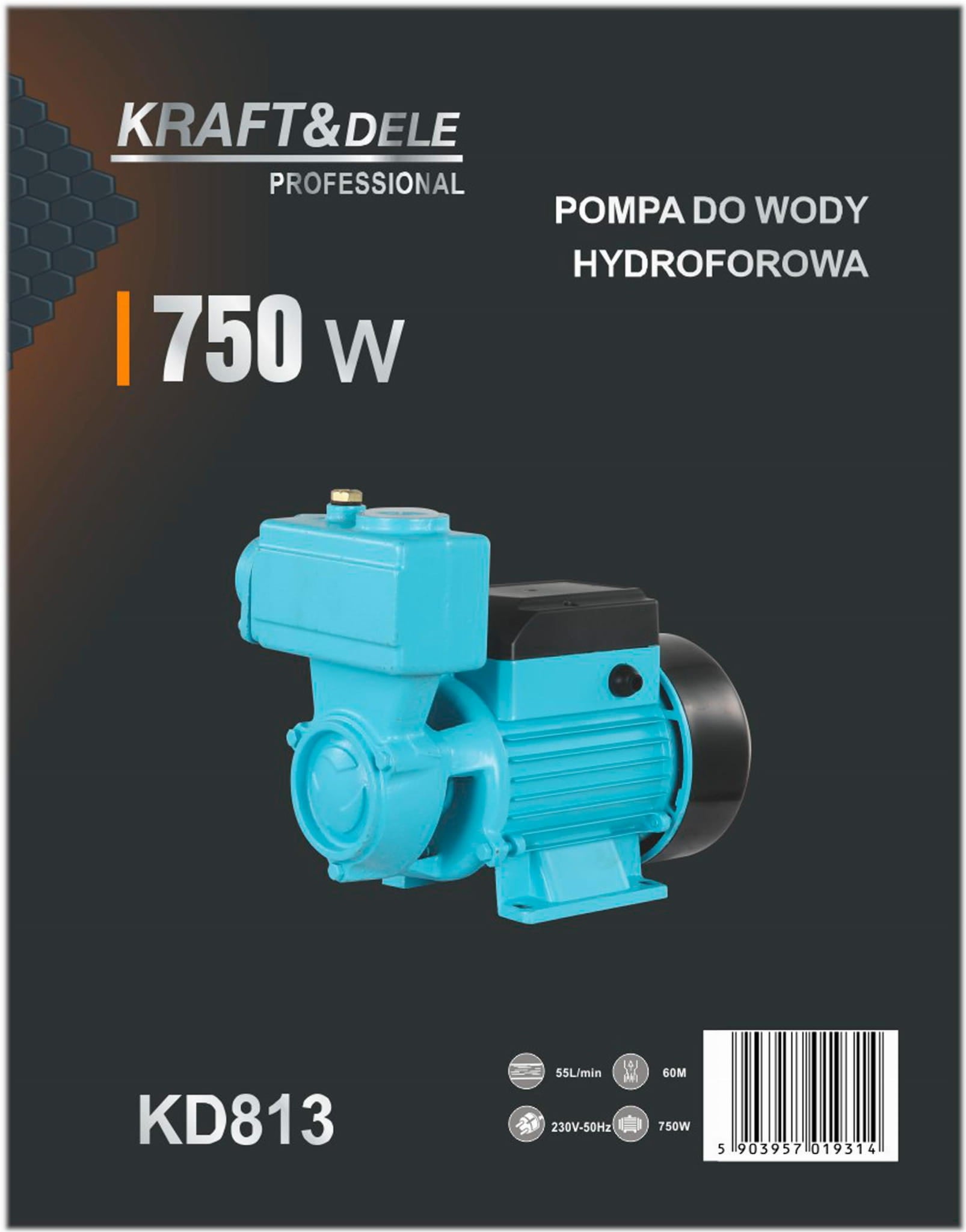Hydrofor water pump 750W 55L/min KD813