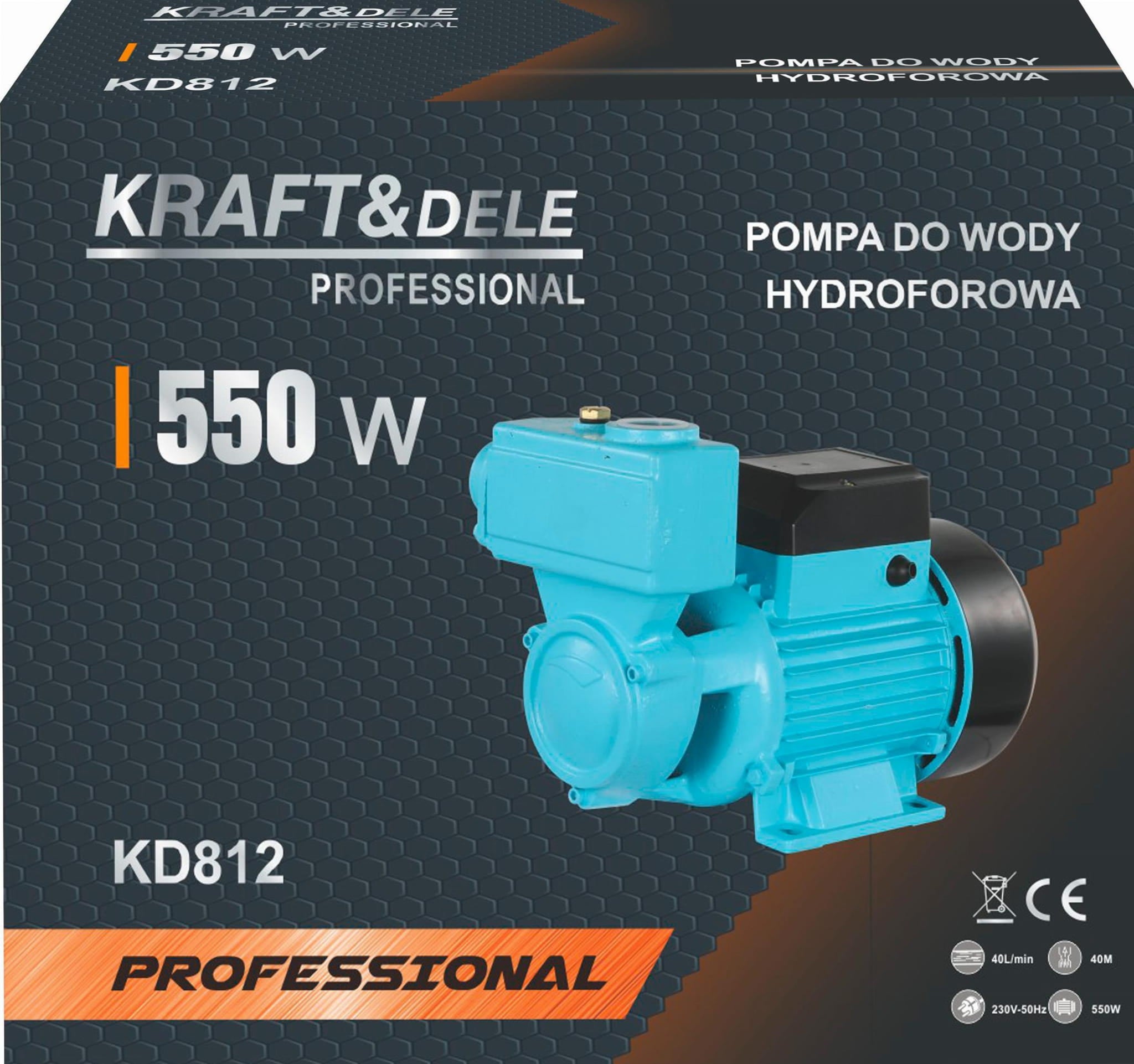 Hydrofor water pump 550W 40L/min KD812