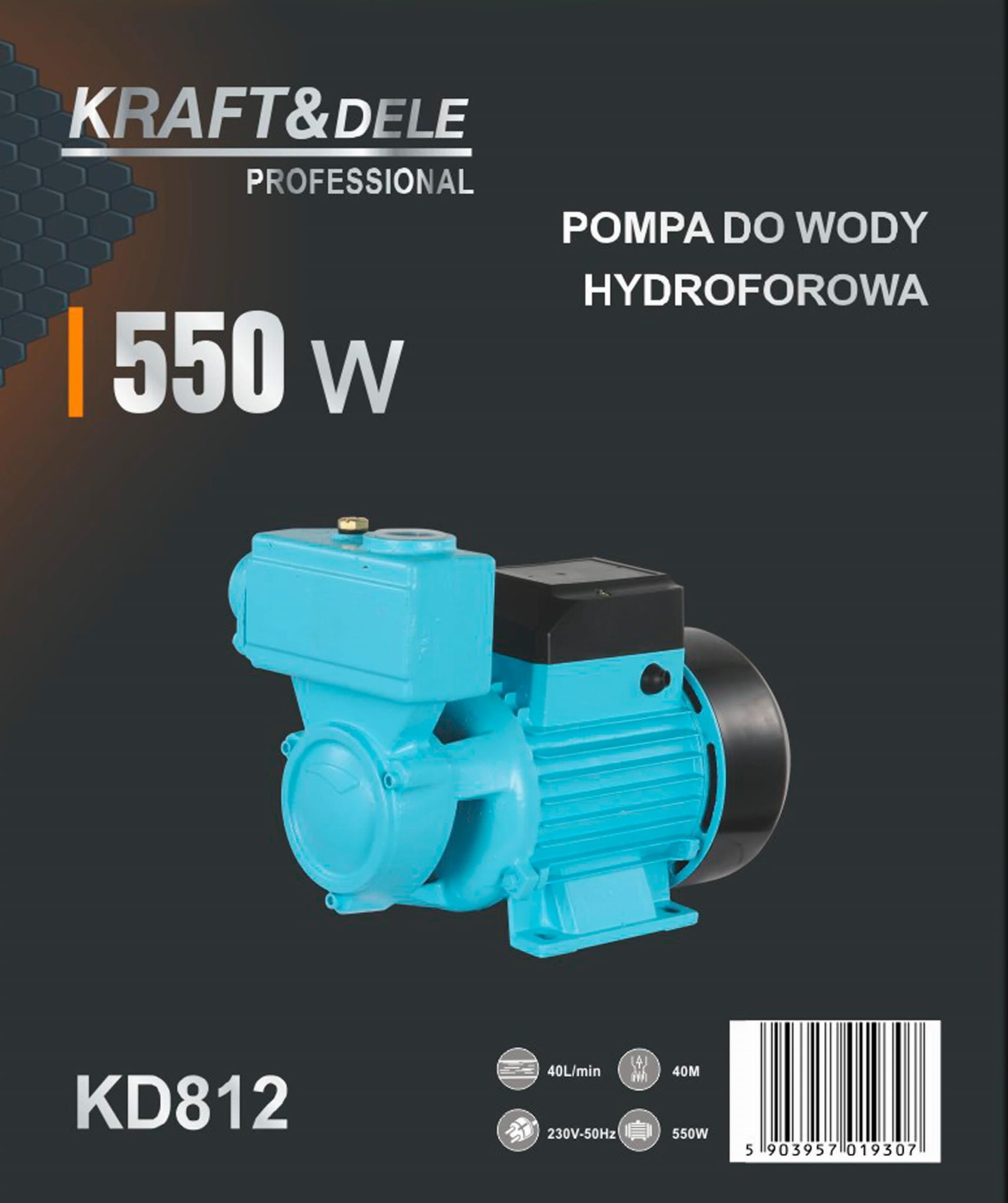 Hydrofor water pump 550W 40L/min KD812