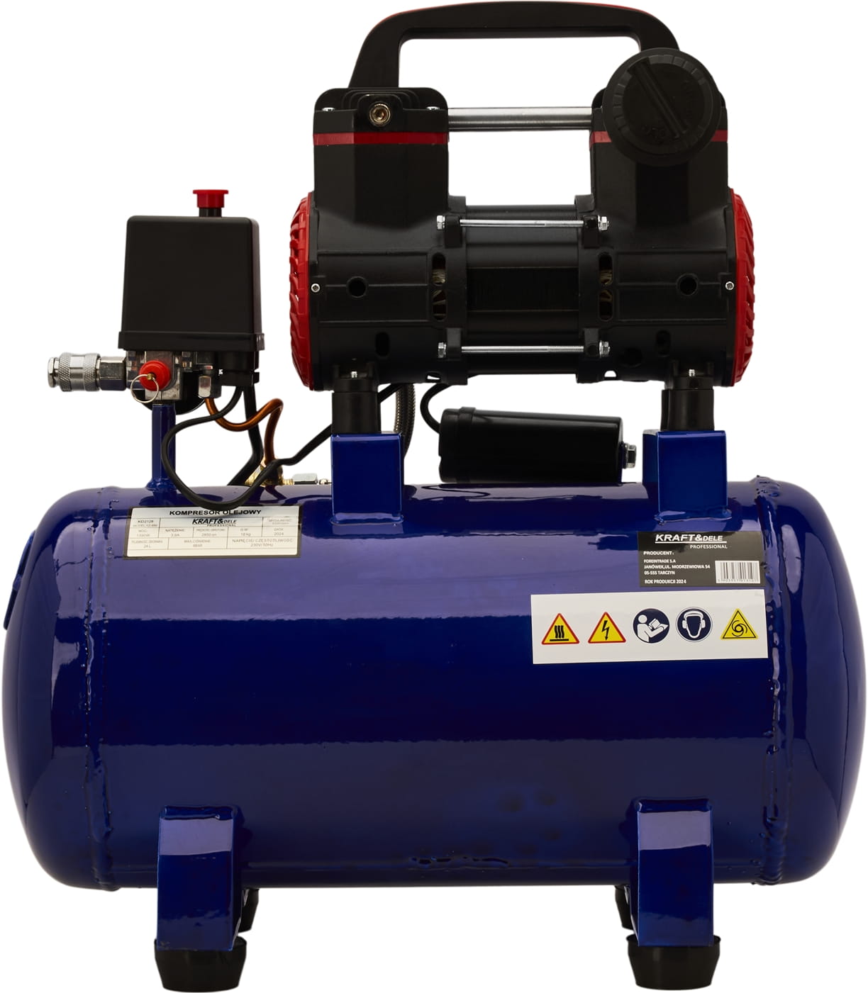 Oil-Free Compressor 24L 1390W 220L/MIN KD2128