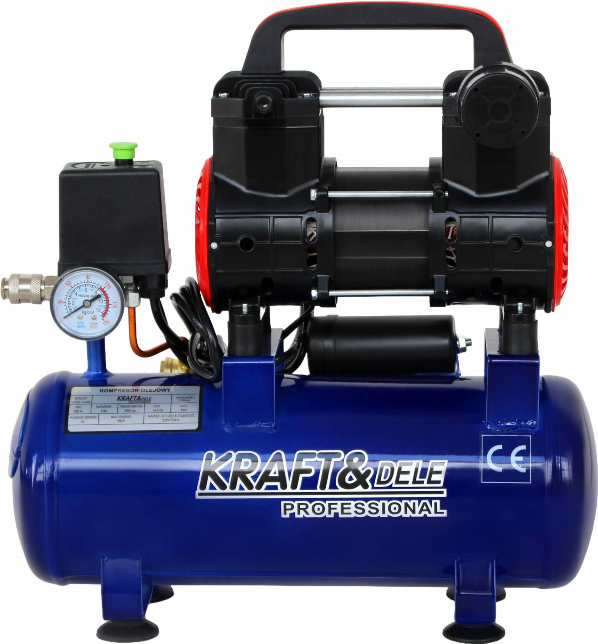 Oil-free compressor 9L 230V 1200W KD4090