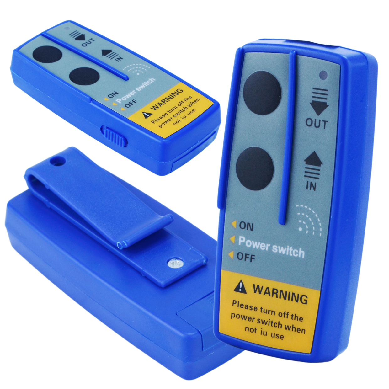 Komplekt 1,1T 2500 12V elektriline vintsi kaugjuhtimispuldiga ja Black köiega