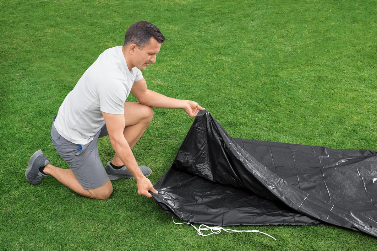 Bestway PVC-kaitsekate basseinile Ø 427 cm must 58248