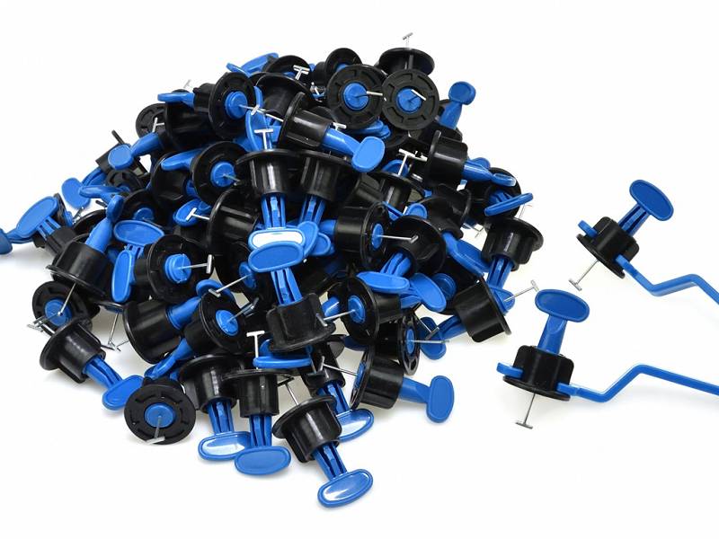 Tile Leveling System Wedges and Clips Holder, 100 pcs, Black