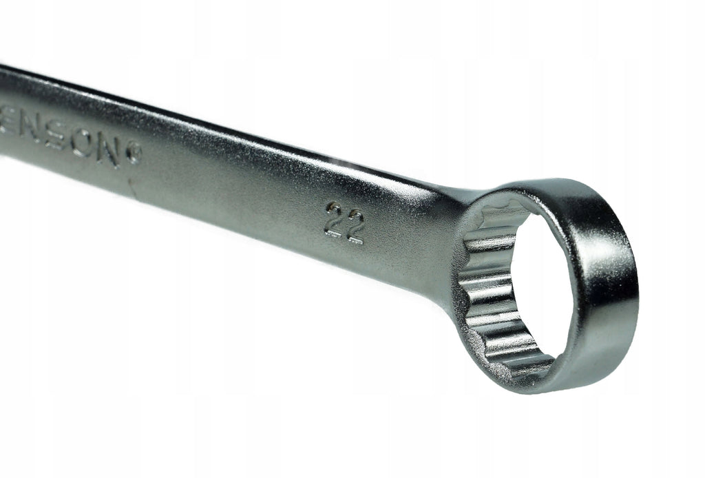 Set of 12 Combination Wrenches 6-22mm Flat Wrenches on Black Sheets