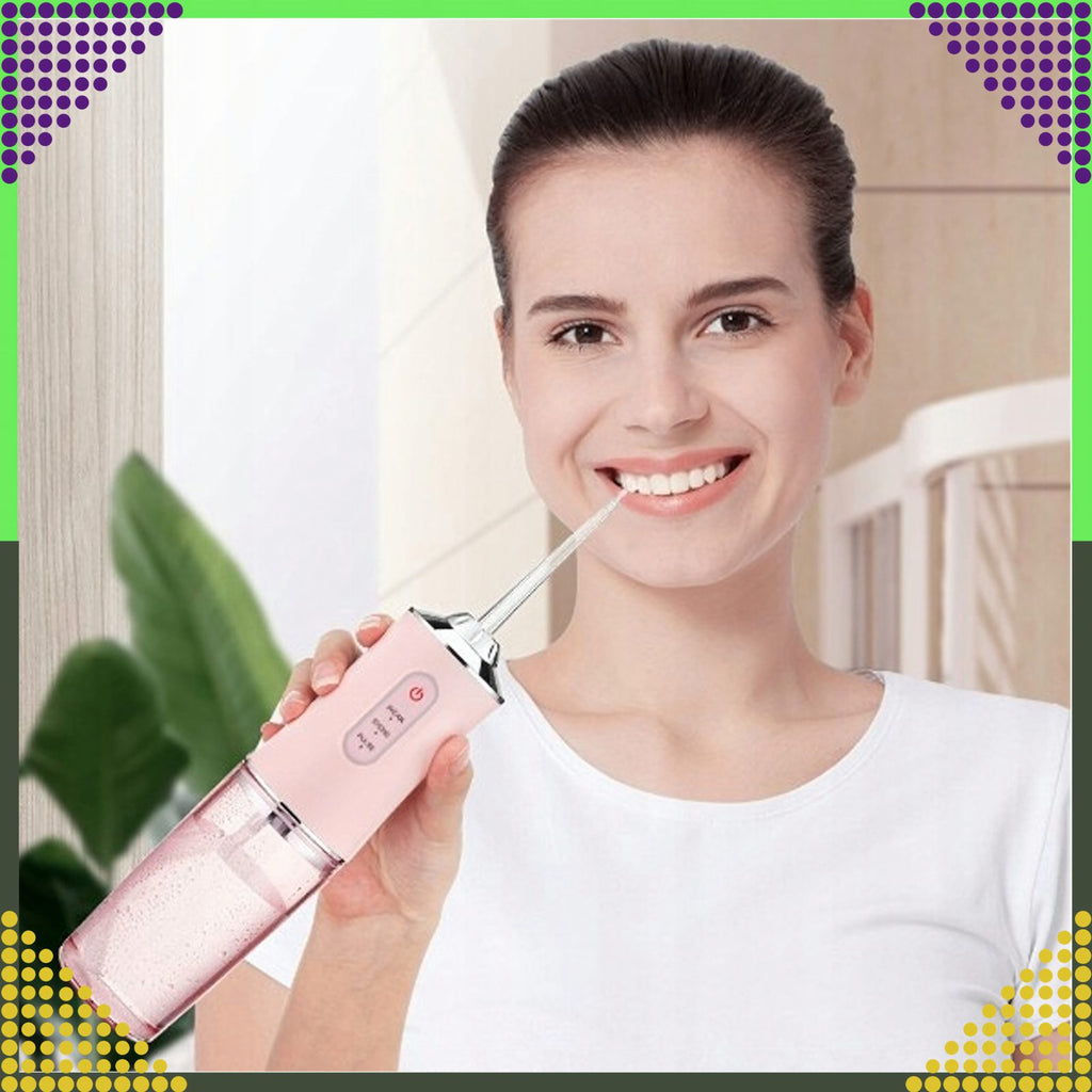 Cordless Dental Water Flosser with 4 Nozzles and 3 Modes 220 ml
