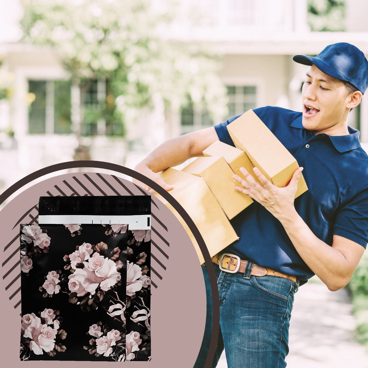 Strong White Courier Mailing Bags 255x370 50 pcs