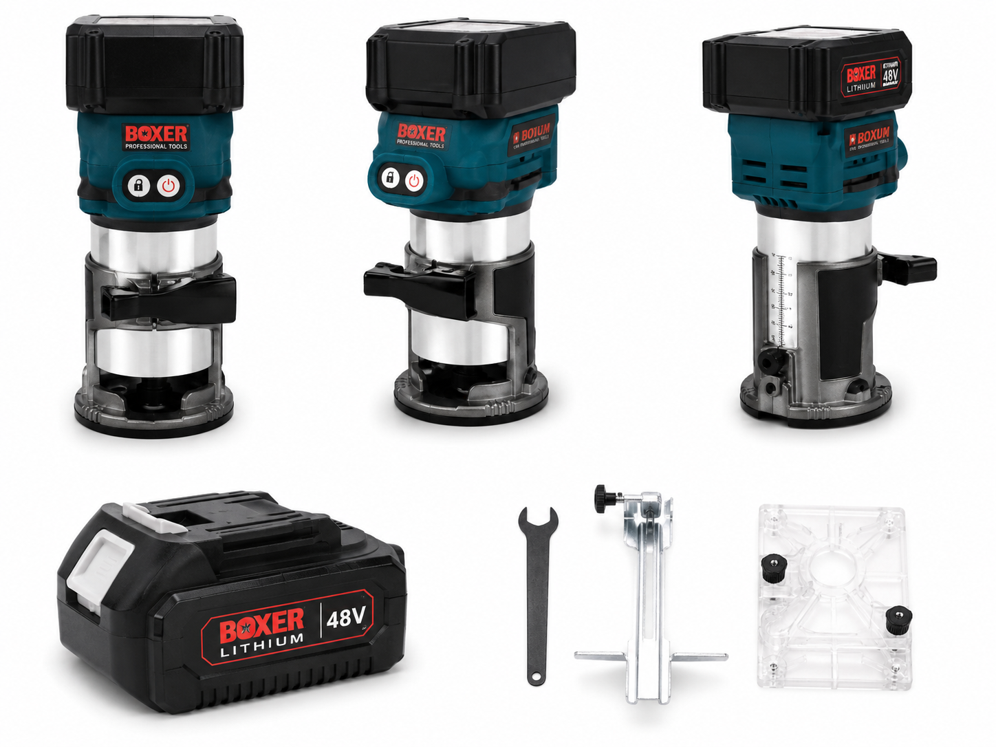 BOXER BX-216 Cordless Router Trimmer 18V 2x3.0Ah – 30,000 RPM 6/8mm