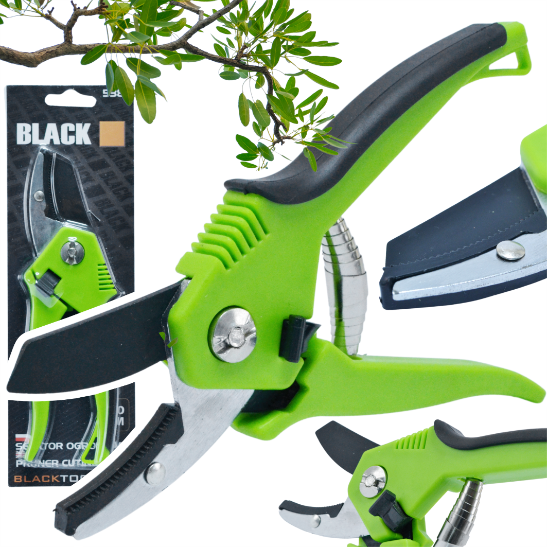 Anvil Garden Pruner 190 mm Black