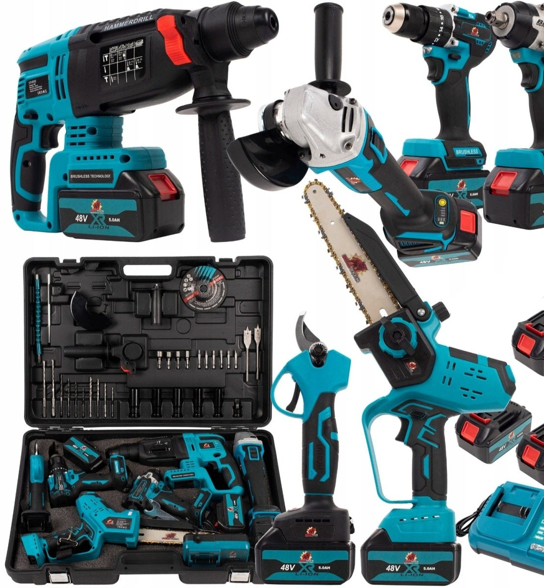 BULL-TECHNOLOGY BT5019XL 6-ühes juhtmevaba tööriistakomplekt