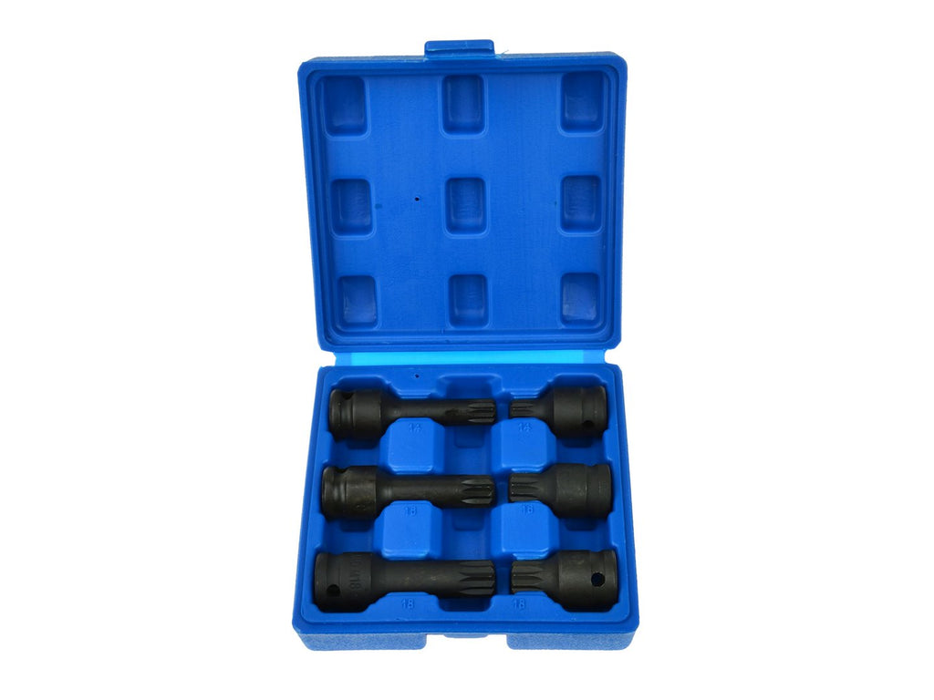 Spline Socket Set, Cr-Mo, M14 M16 M18 — 43mm and 78mm