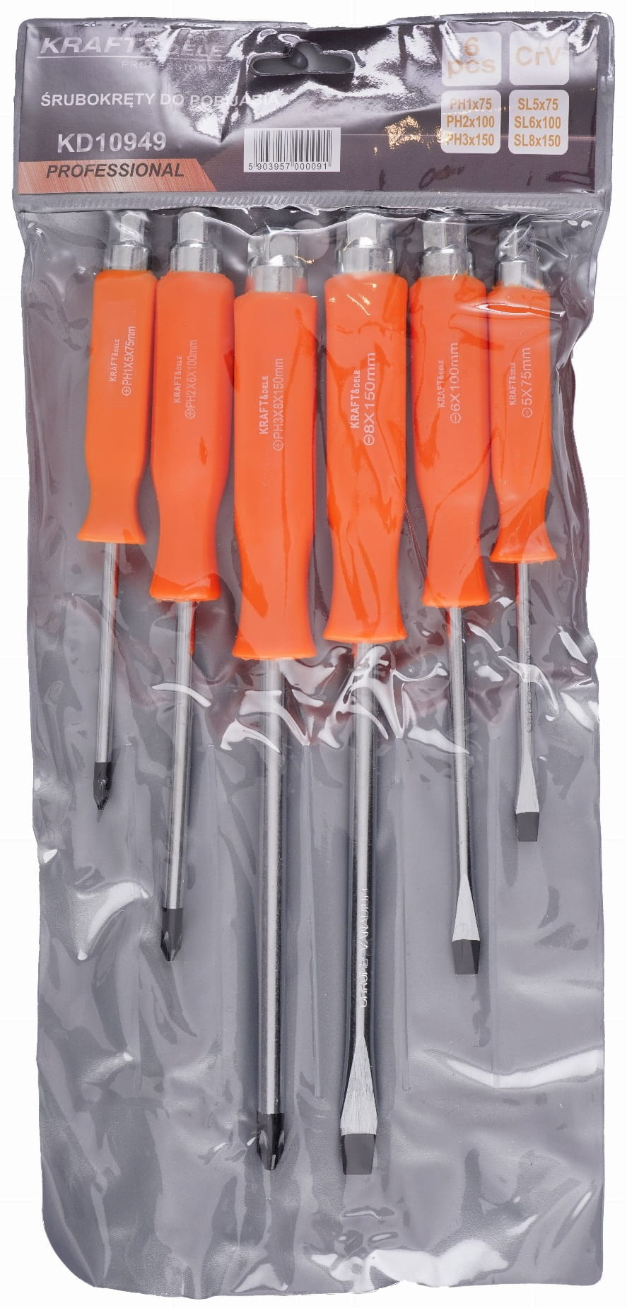 6pcs Pry Bar Screwdrivers KD10949