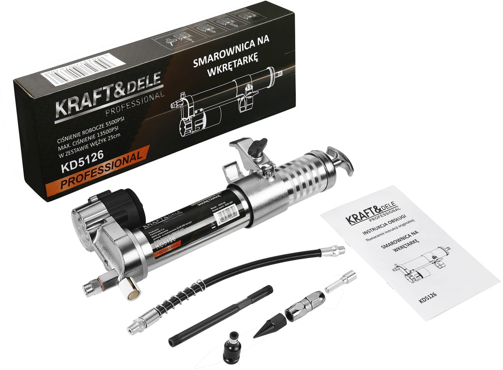 GREASE GUN FOR DRILL WITH HOSE KD5126