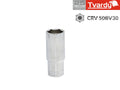 Hex Deep Socket, 6pt, 1/4" - 6mm