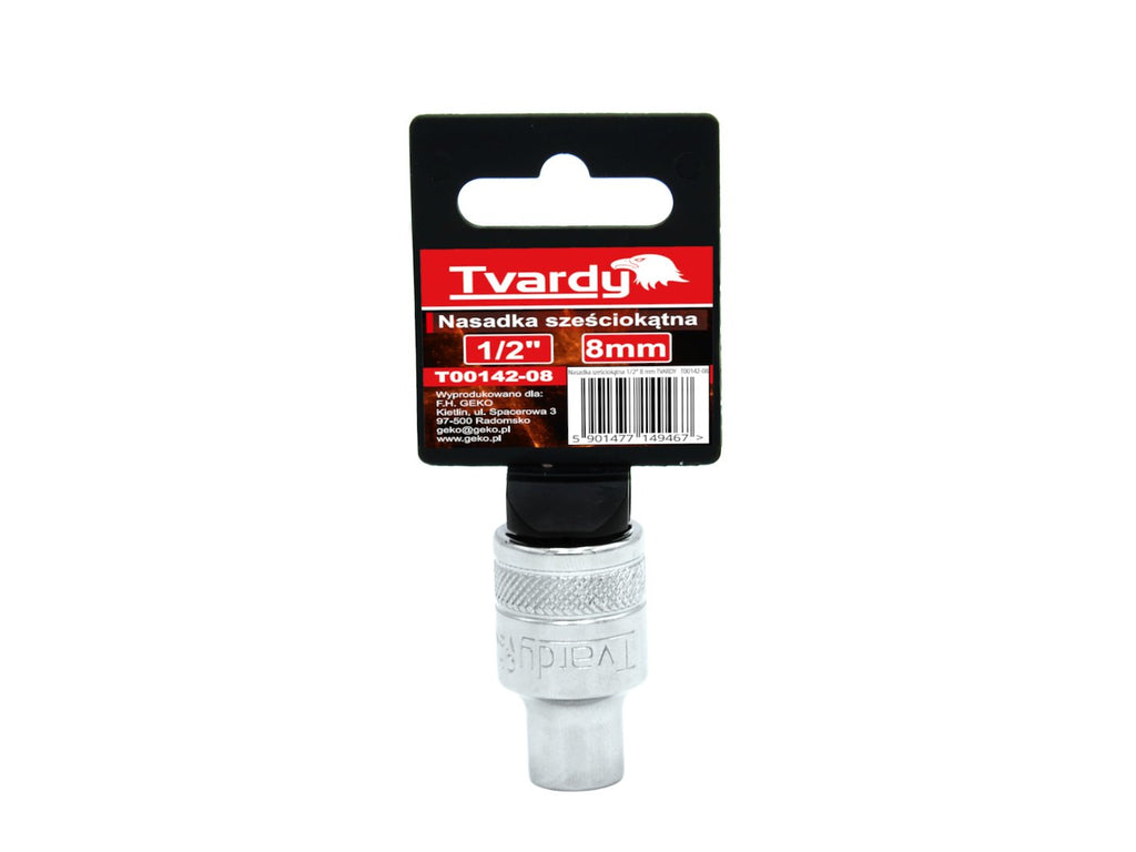 Hex Socket, 6-pt, 1/2" - 8 mm