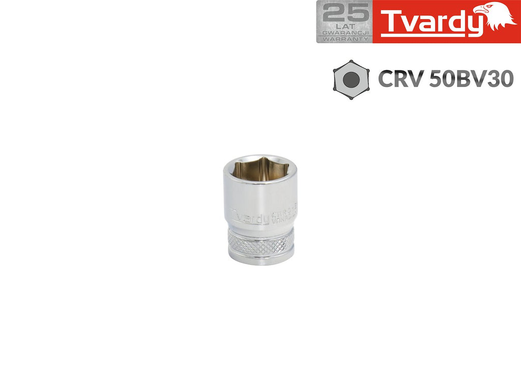 Hex socket, 6 pt, 1/4" - 12 mm