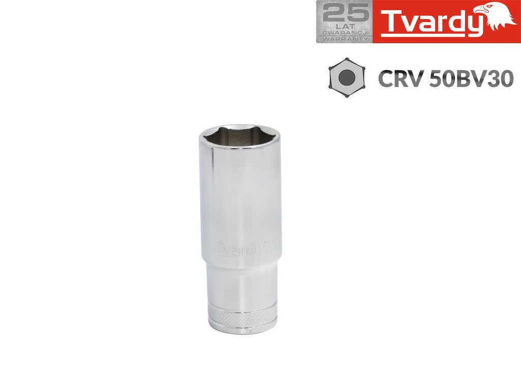 Hex Deep Socket, 6-Point, 1/4" - 11 mm