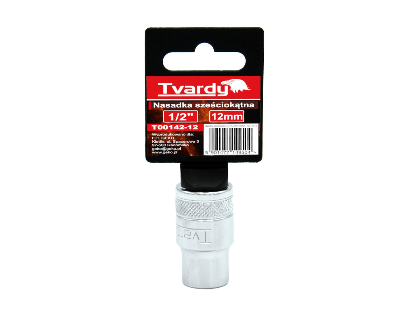 Hex socket, 6-point, 1/2" - 12 mm