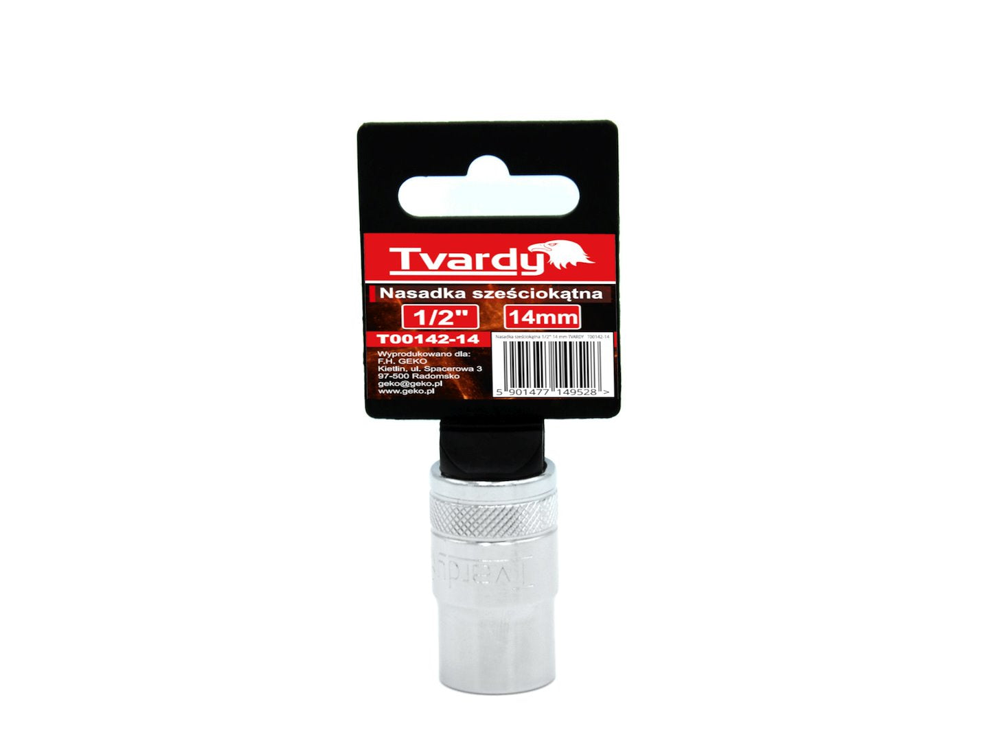 Hex socket, 6 pt, 1/2" - 14 mm
