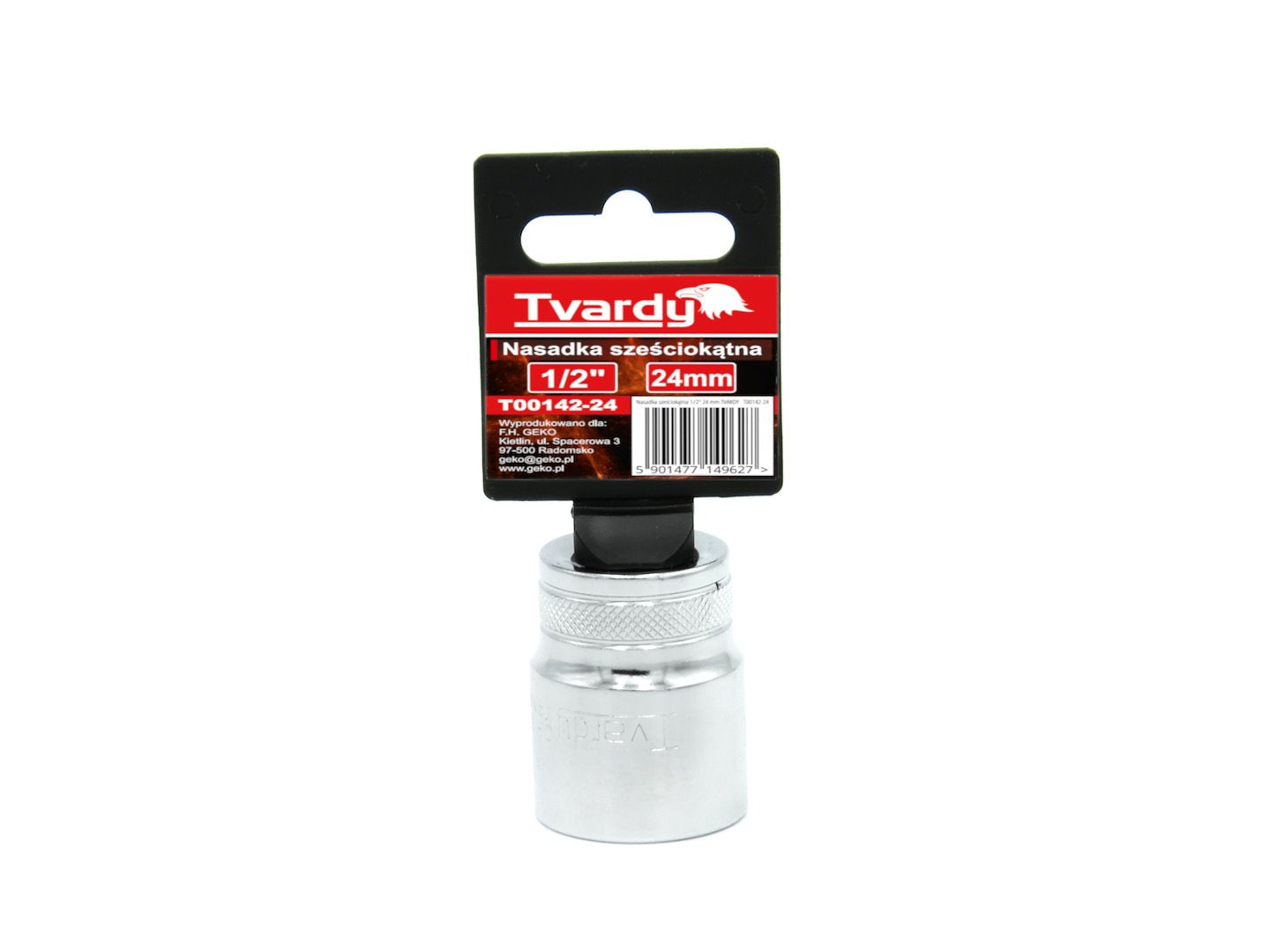 Hex socket, 6-point, 1/2" - 24 mm