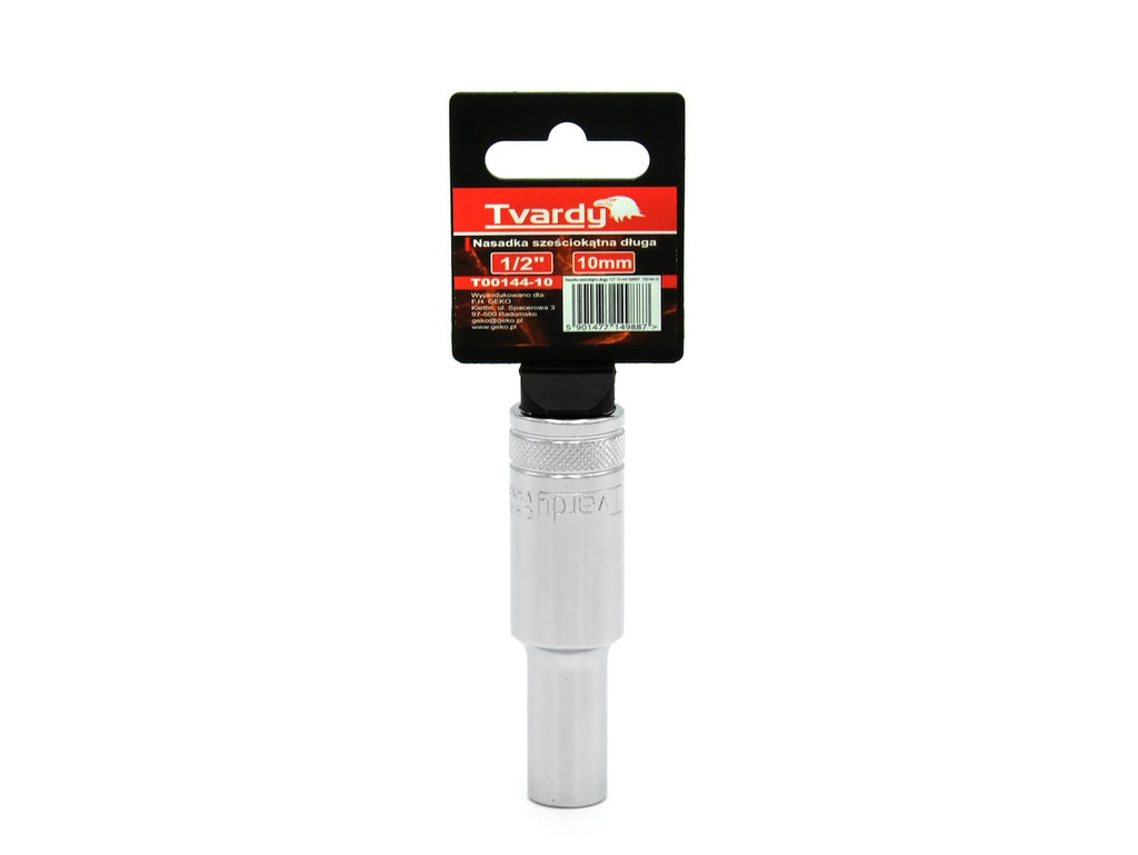 Hex deep socket, 6 pt, 1/2" - 10 mm
