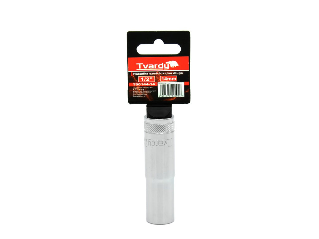 Hex deep socket, 6 pt, 1/2" - 14 mm