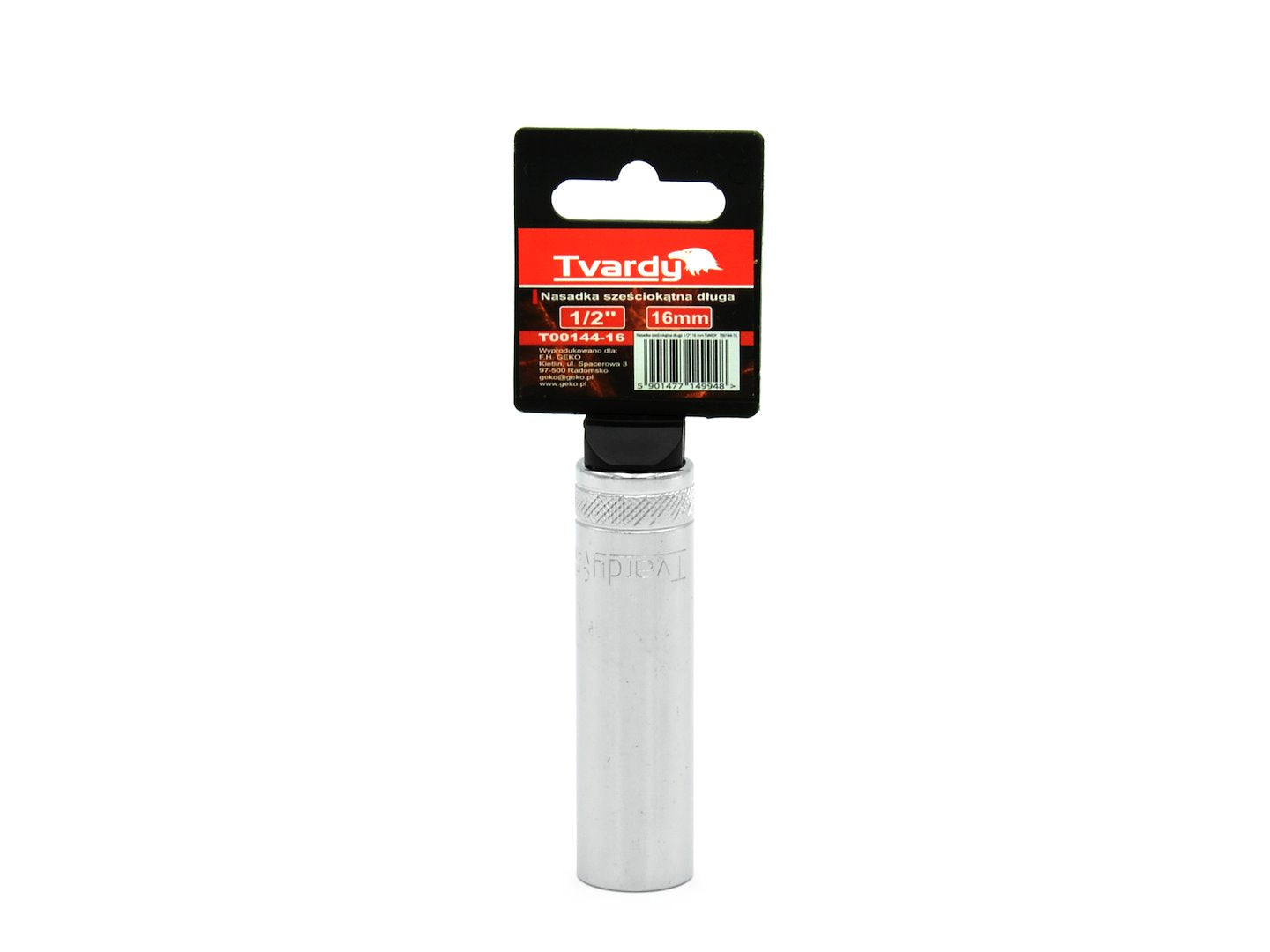 Hex Deep Socket, 6-pt, 1/2" Drive - 16 mm