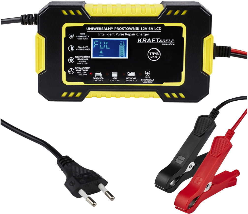 Automatic LCD Battery Charger 12V / 6A KD1290