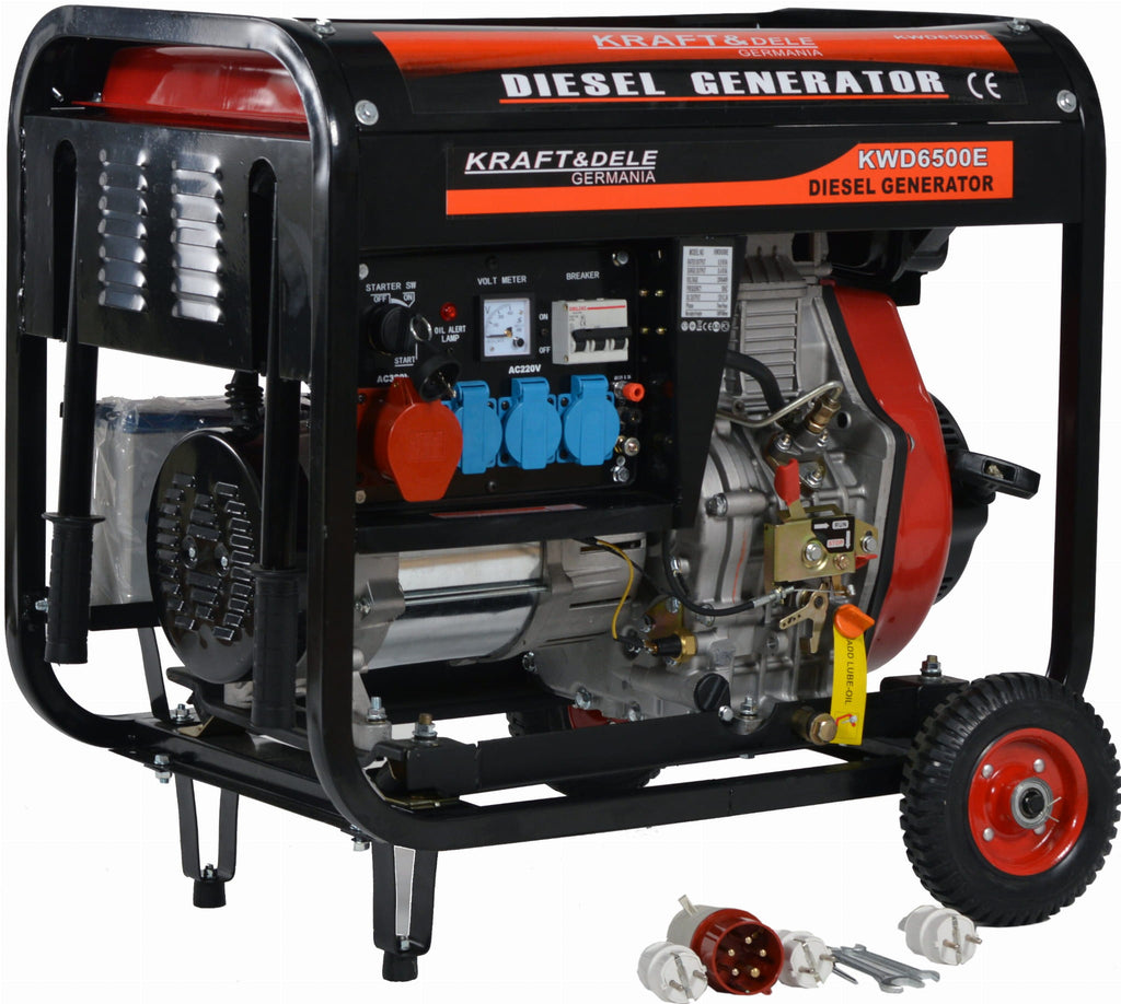 Diesel Generator 6500W 12/230/380V KD120