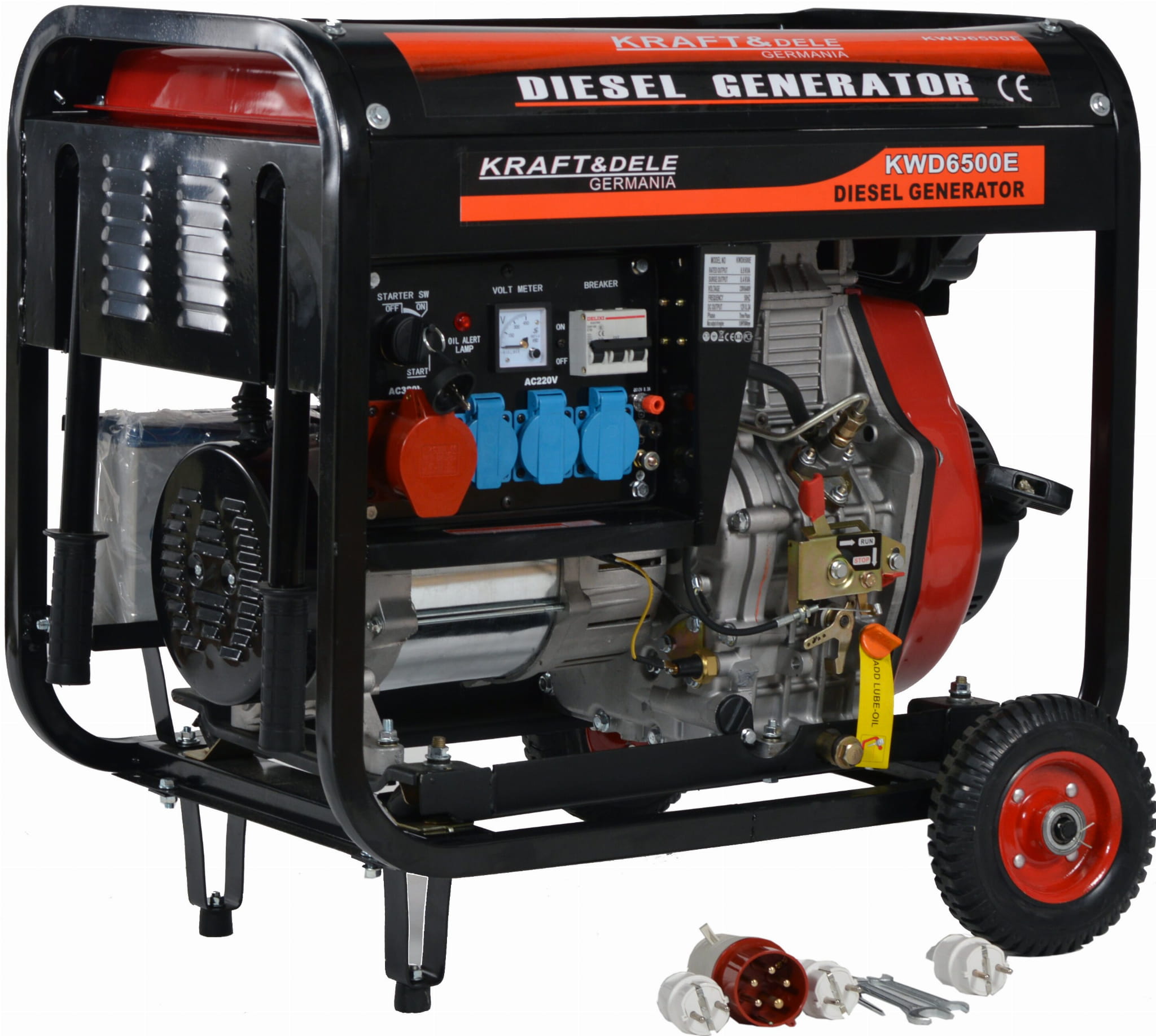 Diesel Generator 6500W 12/230/380V KD120