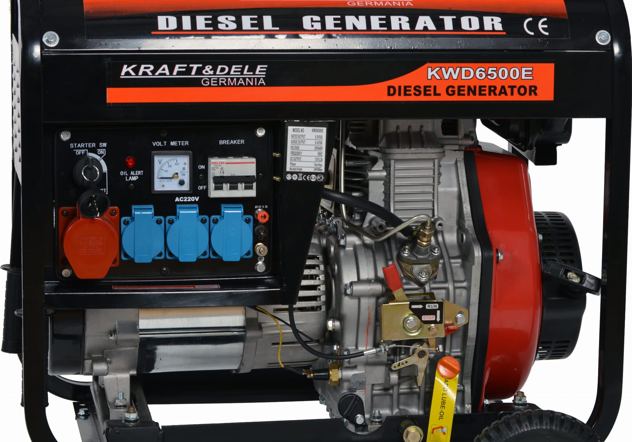 Diesel Generator 6500W 12/230/380V KD120