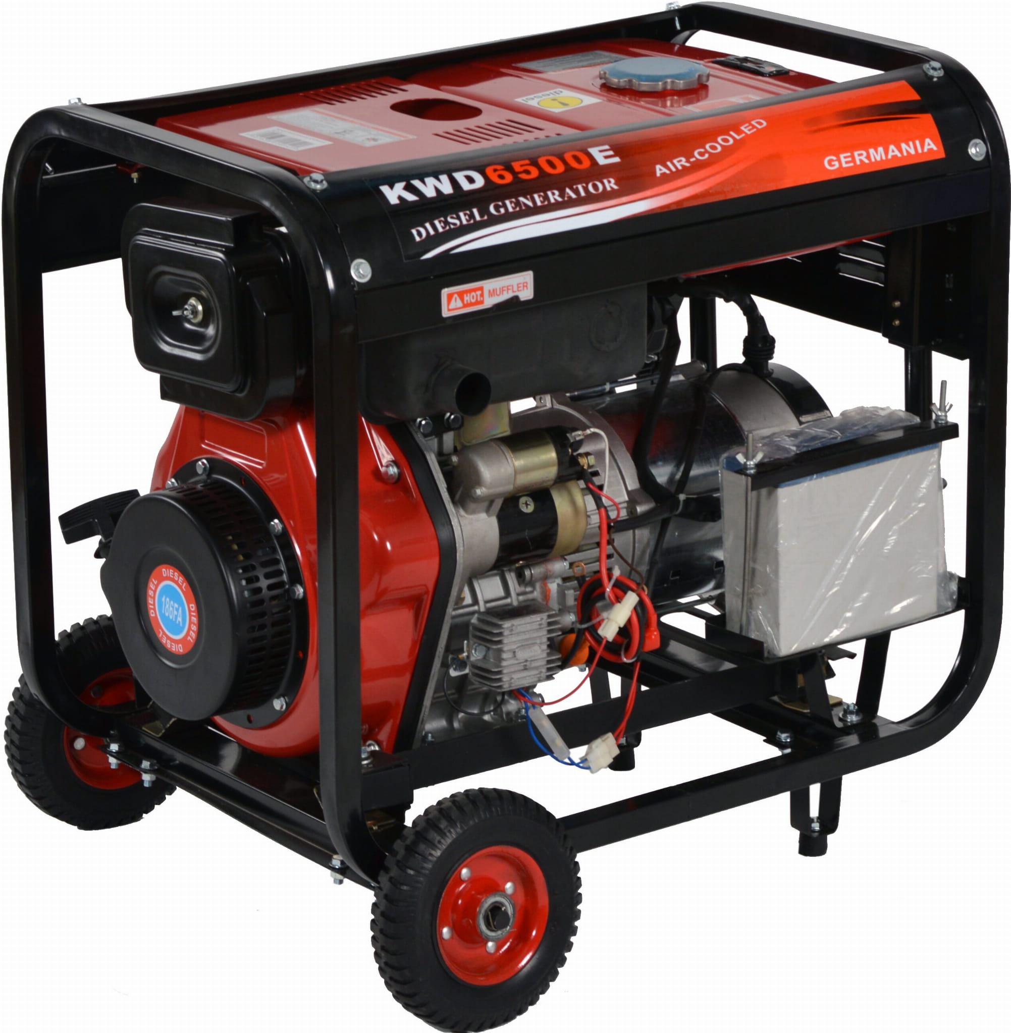Diesel Generator 6500W 12/230/380V KD120