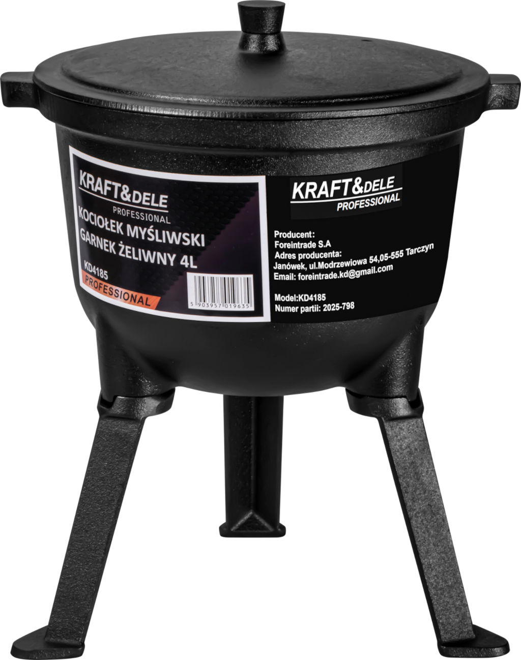 Hunter's pot / Cast iron pot 4L KD4185
