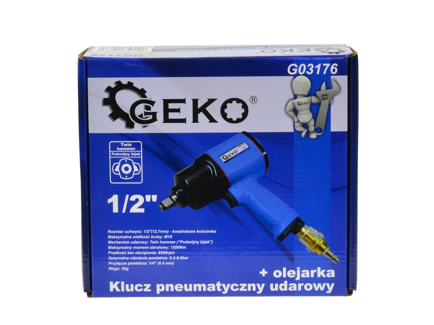 1/2" Air Impact Wrench with 1/4" Oiler