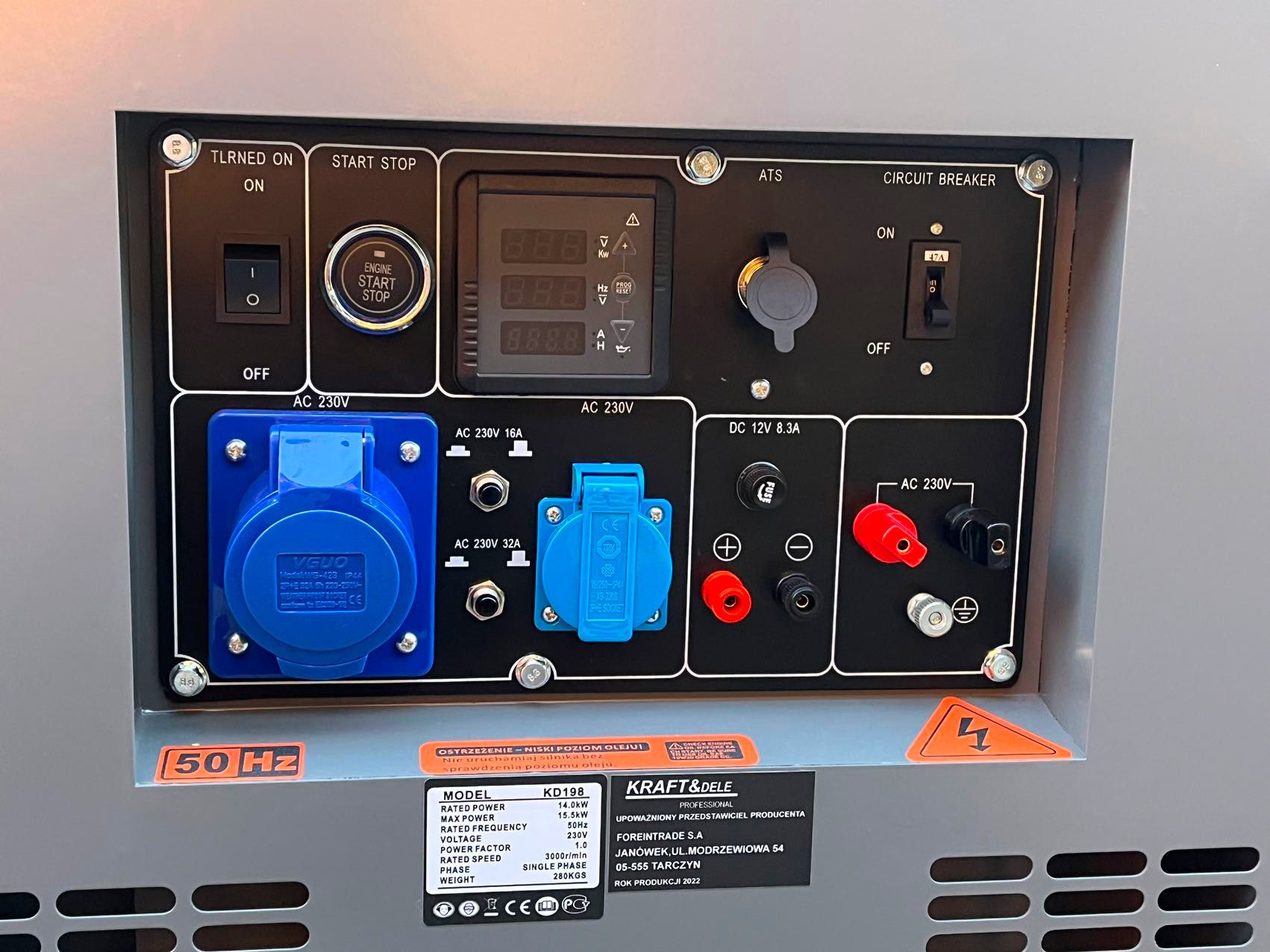 Single-phase DIESEL generator 12/13kW KD197