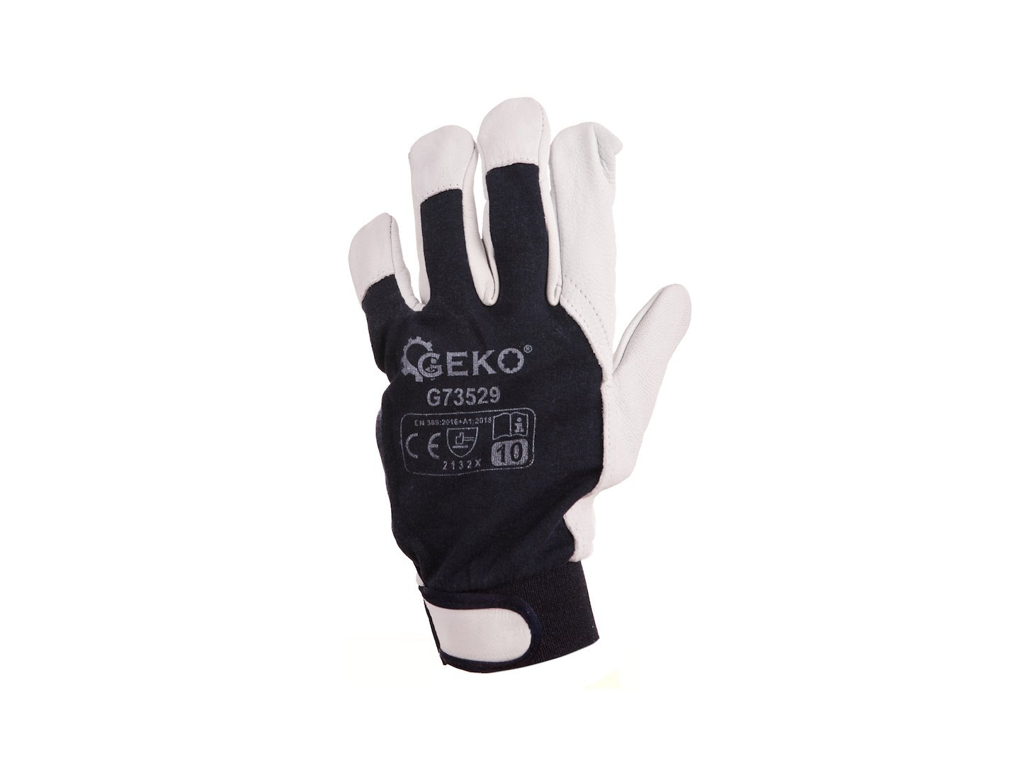 Leather Assembly Work Gloves, Goat Leather - Velcro, Size 10 (12/120) – Pack of 12