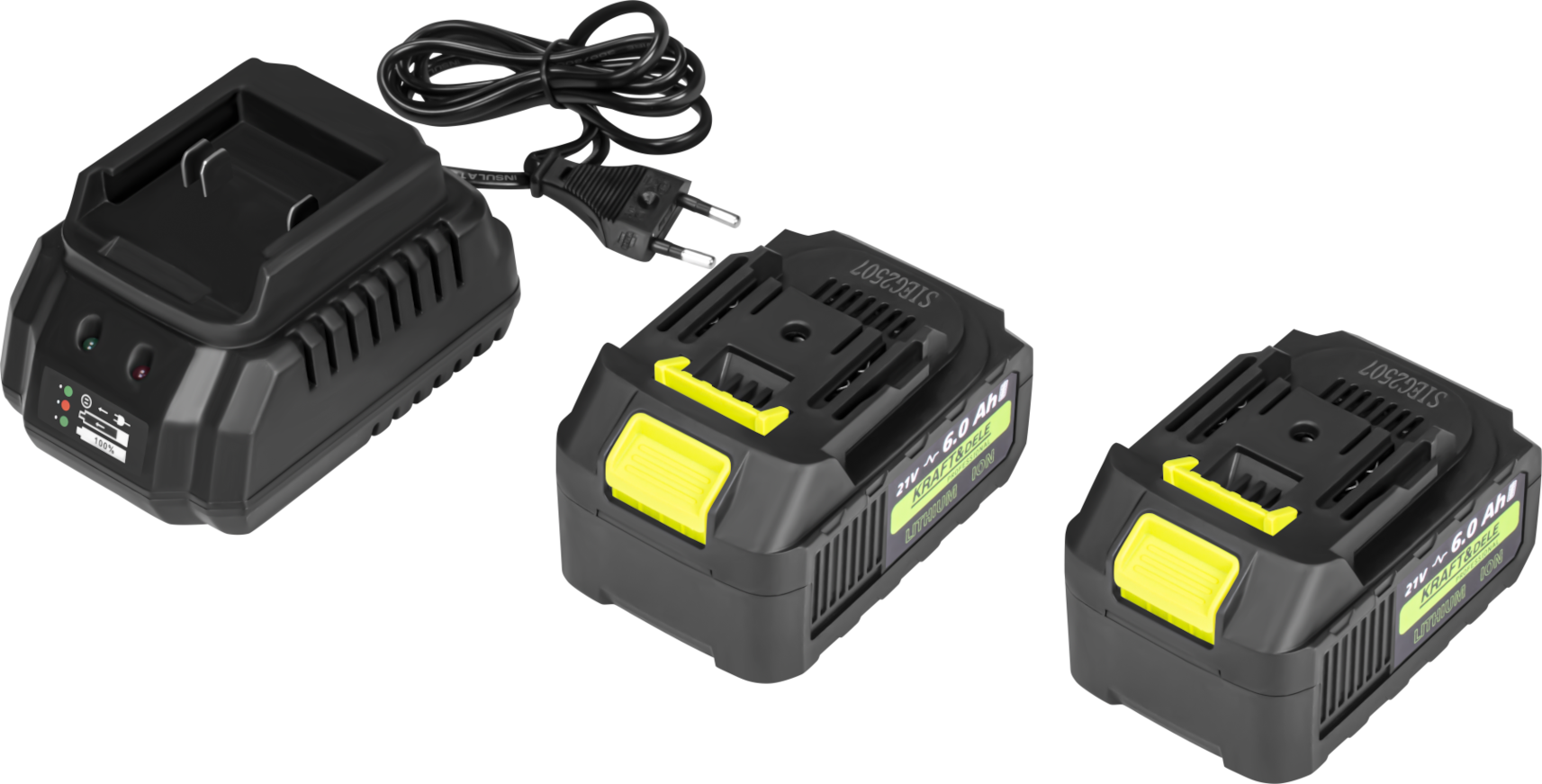 Cordless garden pump 3500L/h 2x6Ah + charger KD5270