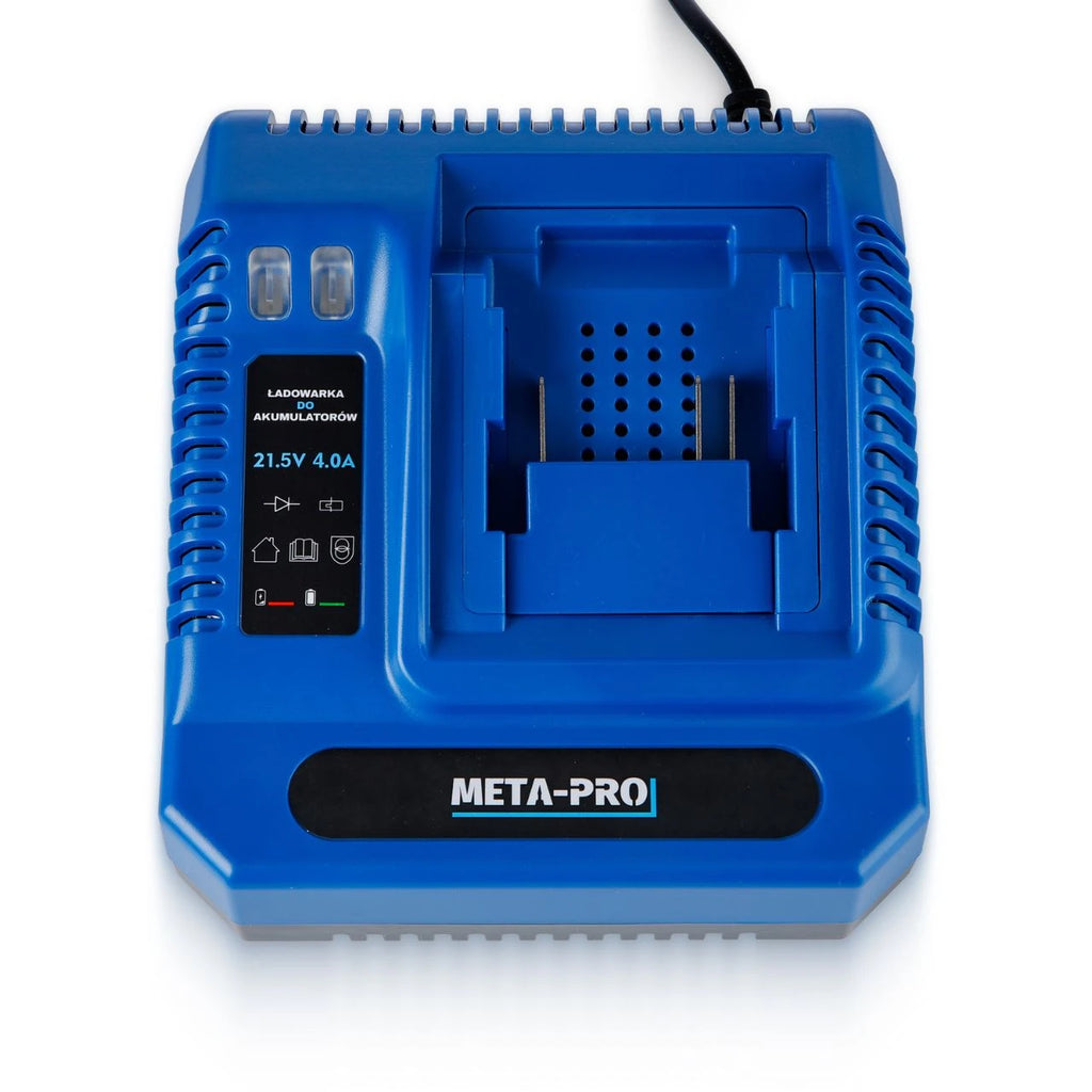 META-PRO Kiire akulaadija 21.5V 4A – Li-Ion elektritööriista laadija