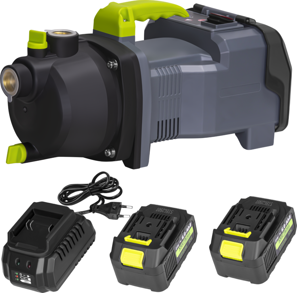 Cordless garden pump 3500L/h 2x6Ah + charger KD5270