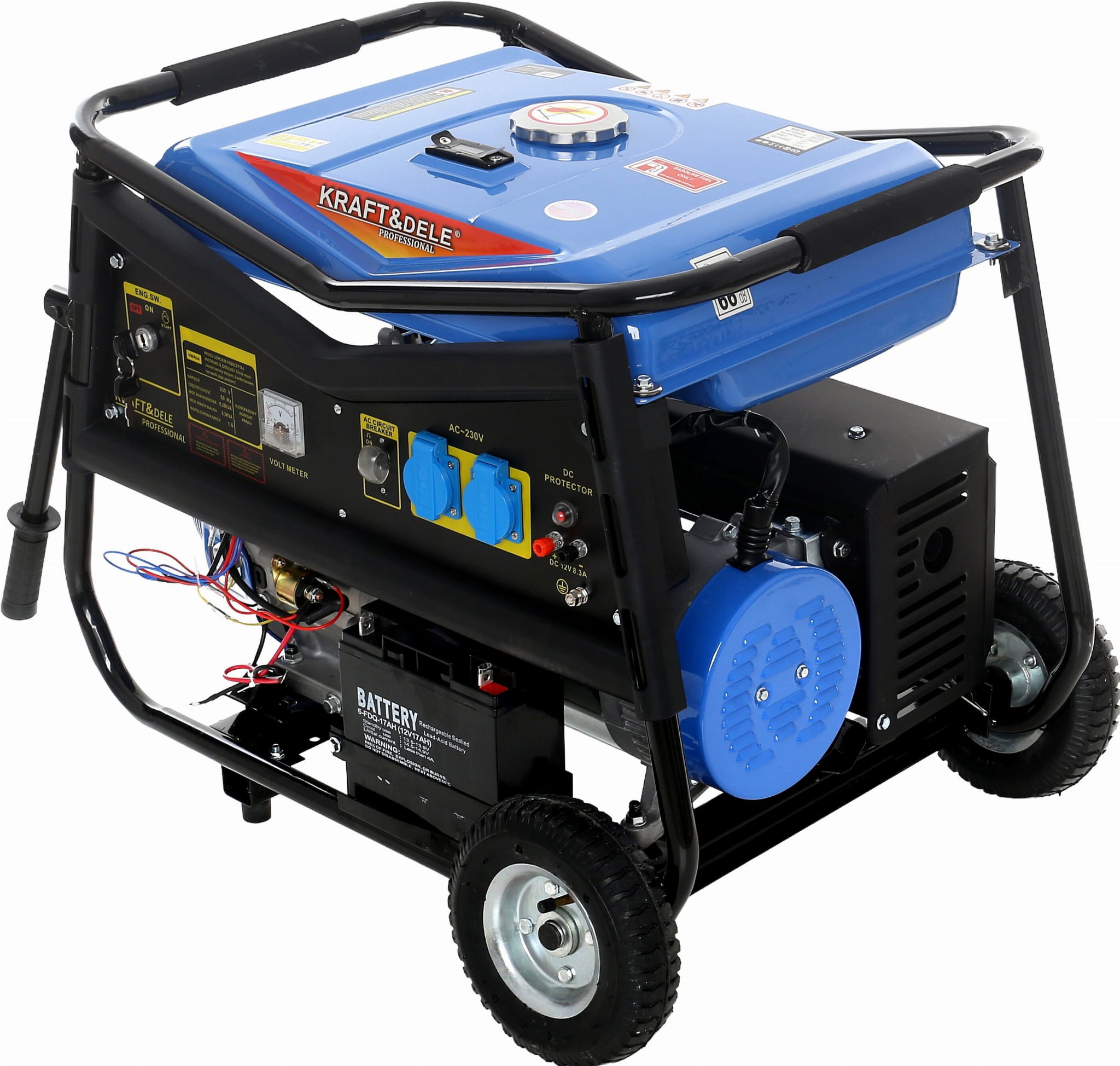 Single-phase 5000W 12/230V KD145 generator set