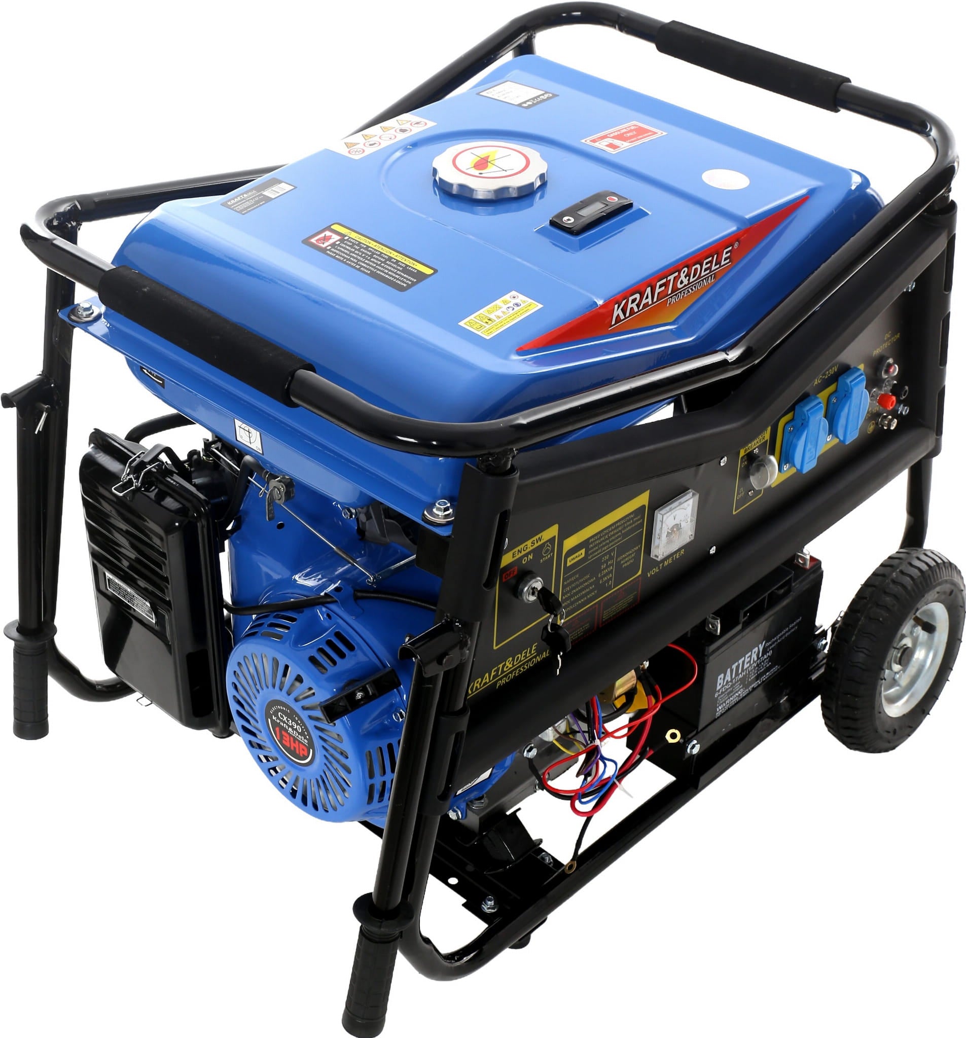 Single-phase 5000W 12/230V KD145 generator set