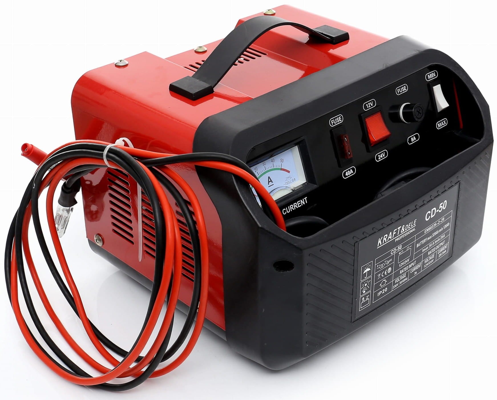 Car battery charger 12/24V 50A 320Ah KD1910