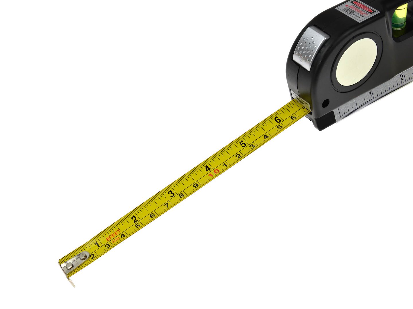 Multipurpose Laser Level with 2.5 m Measuring Tape Ruler