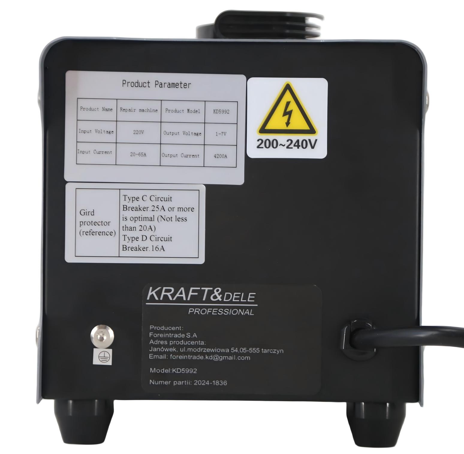 Dent repair welder - SPOTTER + trolley + accessories KD5992
