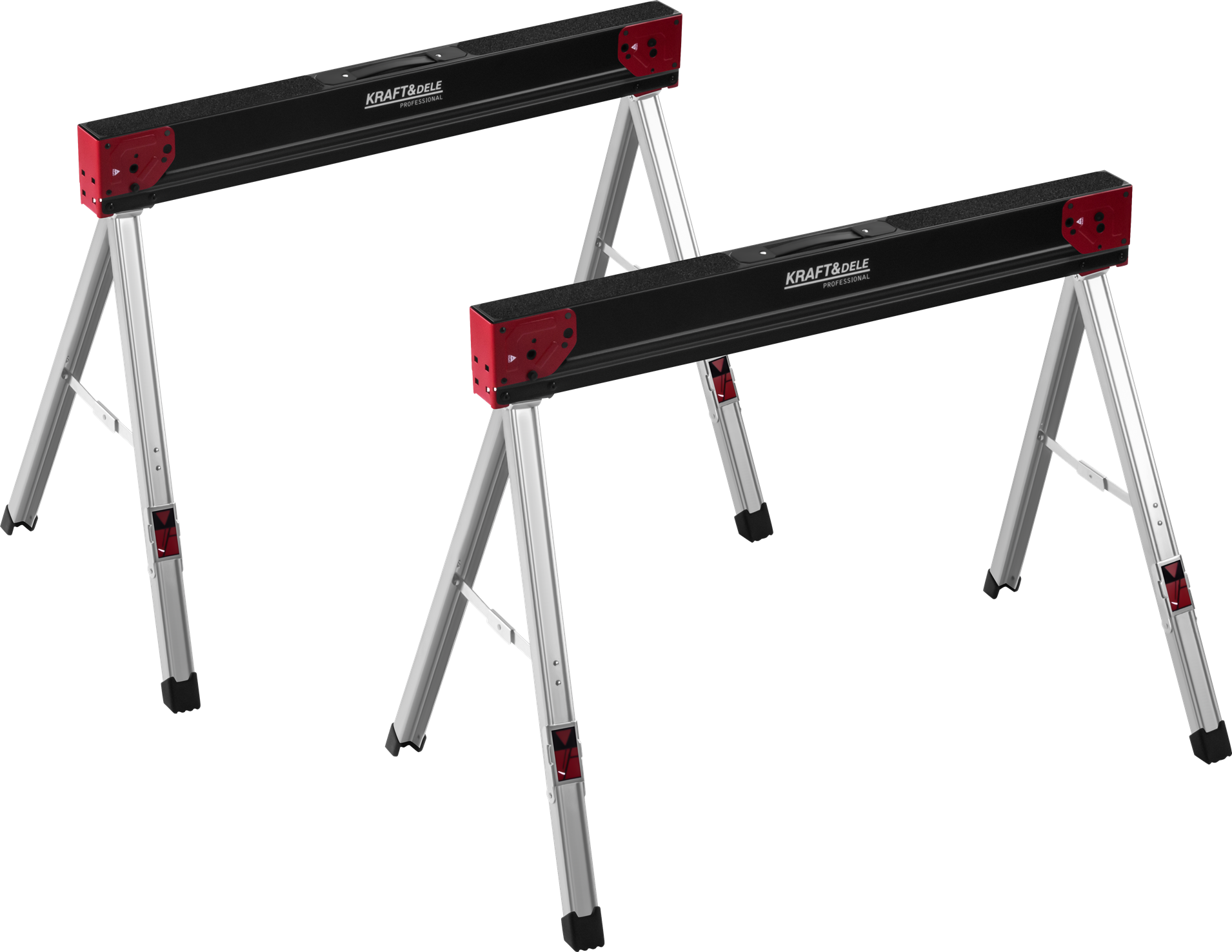 Folding construction trestles - 2 pcs. 106x59x76 cm KD11875